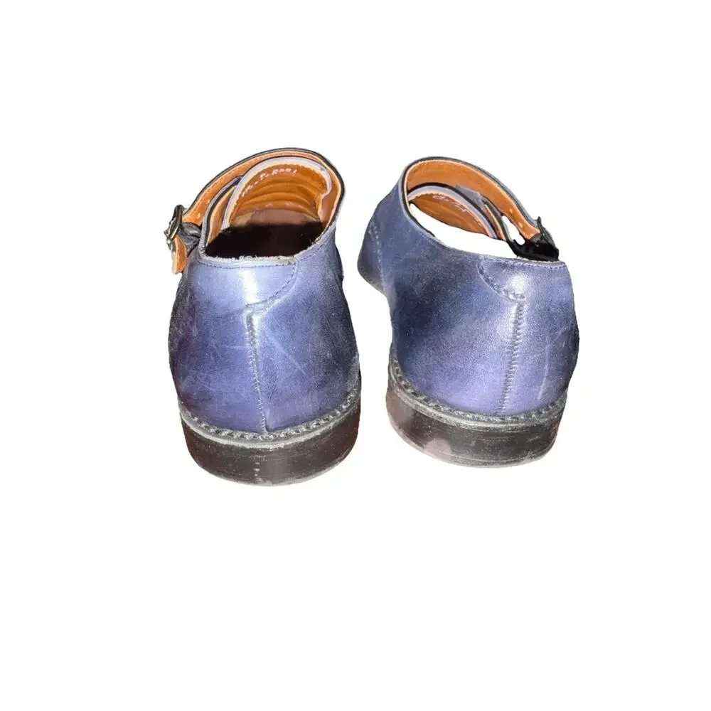 Allen Edmonds St John Navy Double Buckle Men’s 9.5 M